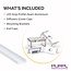 PURPL Profilé en aluminium pour ruban LED - 1,5m - 17.5x7mm - Montage en saillie