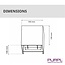 PURPL Applique murale LED COB - Carrée - Blanc