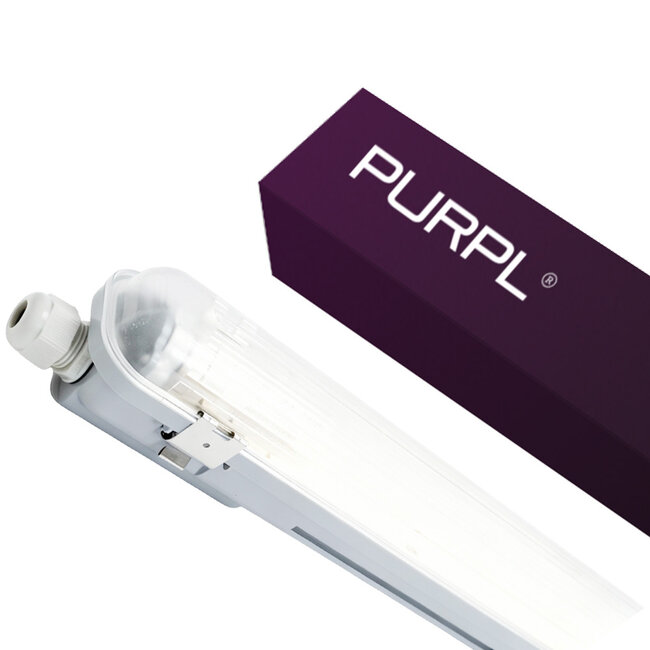 PURPL LED TL Tri-Proof | 130 cm | 15W | 4000K Blanc neutre (840) | 1575 lm | IP65 Étanche | IK06 | Sans scintillement