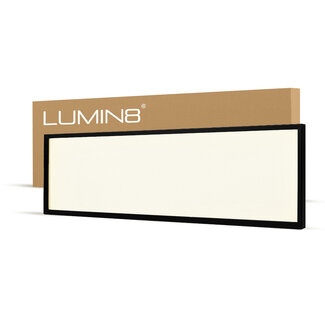 Lumin8 Panneau LED Rétroéclairé - 30x120 - Cadre Noir - 4000K - 40W - 4000 lm - 100 lm/W - UGR<22 - Backlit