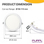 PURPL Spot LED Downlight encastrable | 6W | ø120 mm | 3000K Blanc chaud | IP20 | Rond | Blanc