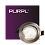 PURPL Spot encastrable LED COB | 5W | Blanc Neutre 4000K | Ø 85 mm | Dimmable | IP40 | Inclinable | Rond | RVS