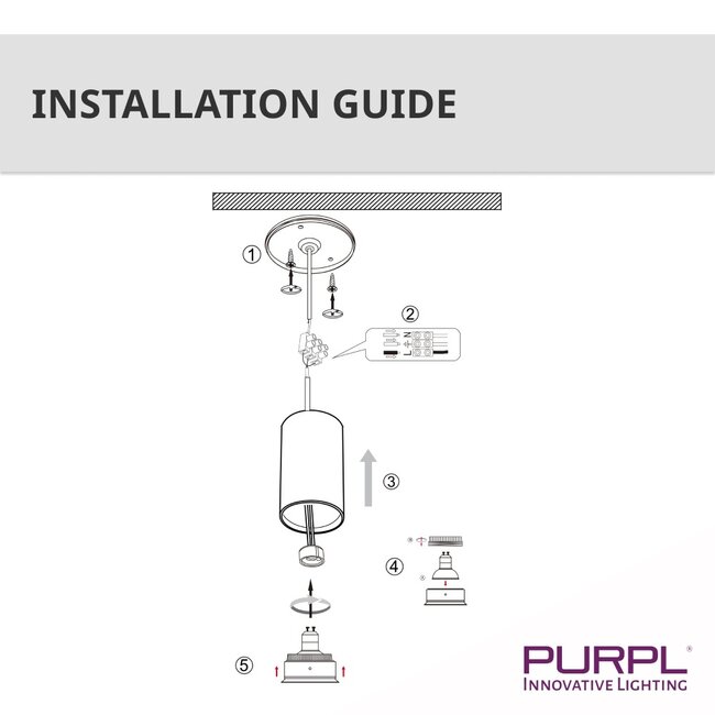 PURPL Spot LED apparent GU10 | IP54 | Inclinable | Rond | Blanc