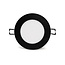 PURPL Spot Downlight LED Encastrable Rond - ø120mm - 3000K Blanc Chaud - 6W - Noir