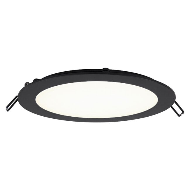 PURPL Spot Downlight LED Encastrable Rond - ø225mm - 4000K Blanc Neutre - 18W - Noir