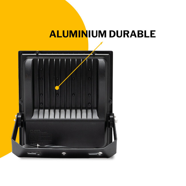 PURPL Projecteur LED - RGB+CCT - 200W - 22000 lm - 2.4 GHz - IP66 - IK08 - Dimmable - FUTT08