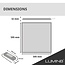 Lumin8 Panneau LED rétroéclairé - 60x60 - RGB+CCT (2800K-6500K) - Dimmable - 36W - 100 lm/W - UGR<22 - IP40 - Sans scintillement - Backlit