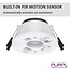 PURPL Spot LED encastrable - 4W/6W - Capteur PIR - 4CCT (2700K/3000K/4000K/6500K) - Ø87 mm - IP20 - Rond - Noir