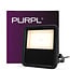 PURPL Projecteur LED - 3000K Blanc chaud - 100W - 15000 lm - IP65 - IK07 - Noir