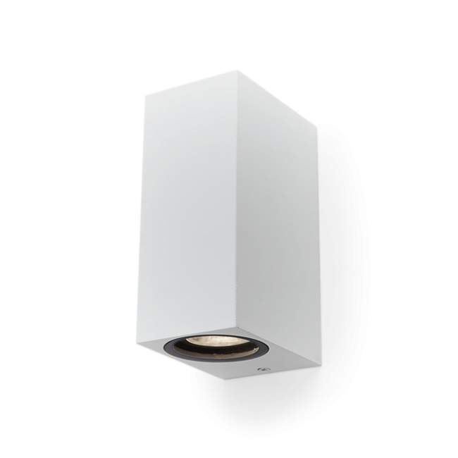 PURPL Luminaire mural double - GU10 - Blanc - Carré - IP44