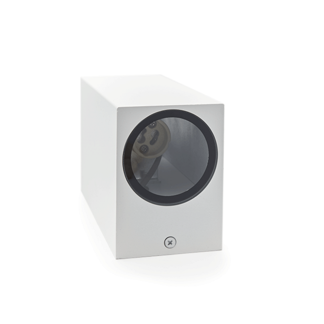 PURPL Luminaire mural double - GU10 - Blanc - Carré - IP44