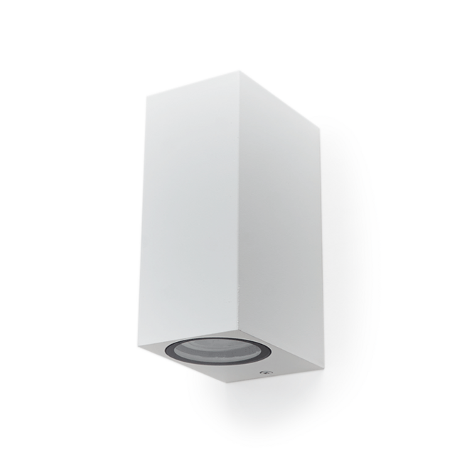 PURPL Luminaire mural double - GU10 - Blanc - Carré - IP44