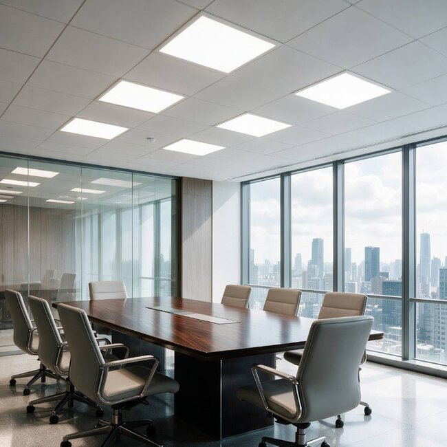 PURPL Panneau LED rétroéclairé - 60x60 - 4000K Blanc Neutre - 30W - 4200 lm - 140 lm/W - UGR<22 - Backlit - PREMIUM