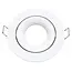 PURPL Support spot GU10 encastrable blanc orientable – Ø95 mm, perçage Ø80 mm
