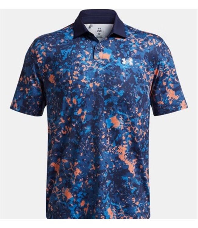 Under Armour Tee To Green Printed  Polo