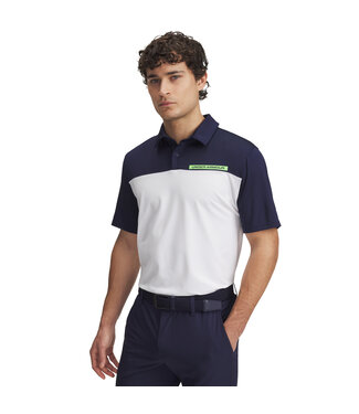 Under Armour Men's Tee To  Green Colour Block Polo