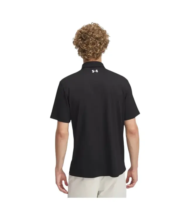 Under Armour Men's Tee To Green Pique Polo Black
