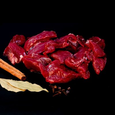 Zeeuwse Hertenstoof (poulet) met Paddenstoelen 