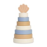 Jollein Jollein Houten Stapeltoren - Shell - Blue