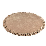 Moje. Moje.Speelmat met ruches Rond 100cm - Soft Velvet Dark Beige