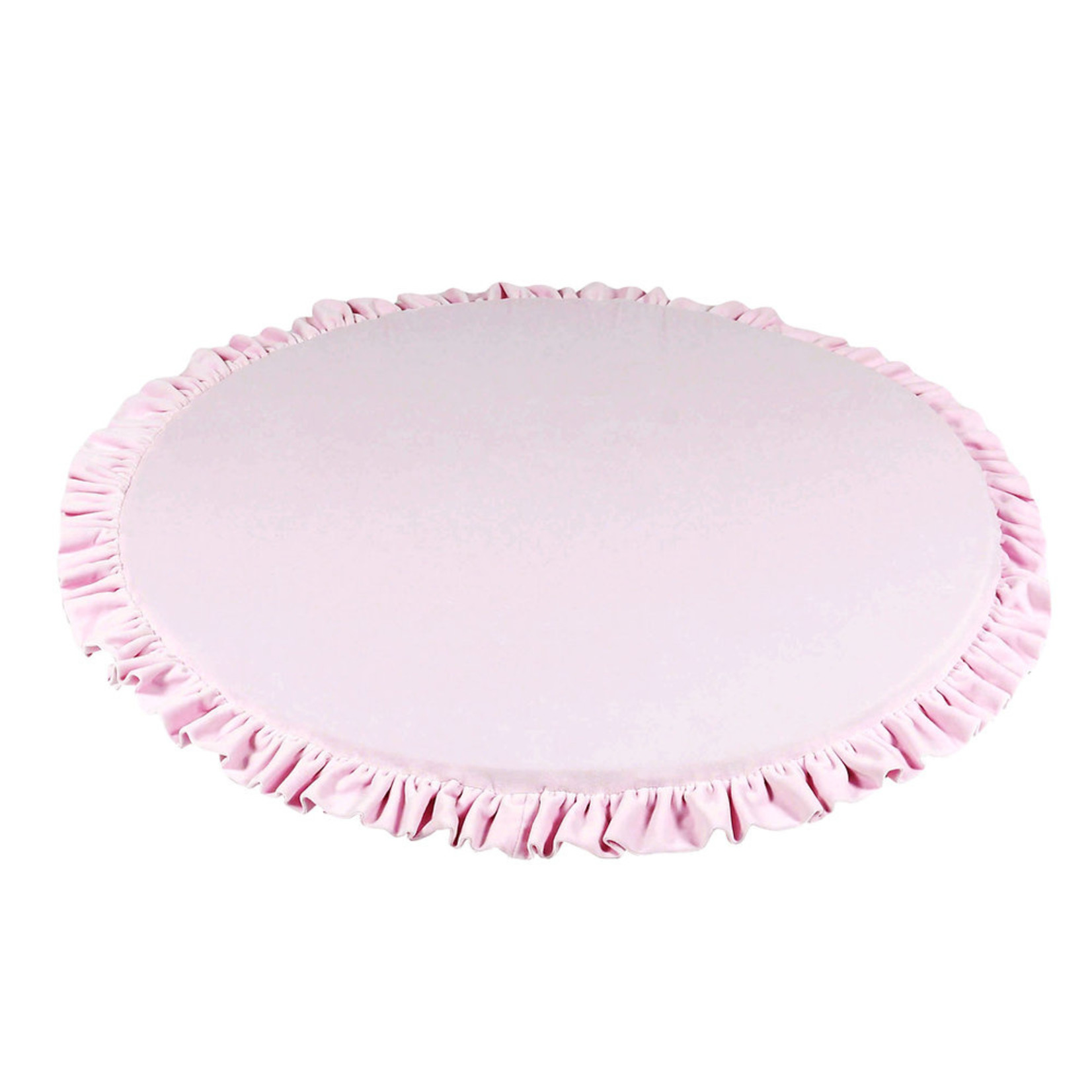 Moje. Moje.Speelmat met ruches Rond 100cm  - Soft Velvet Light Pink