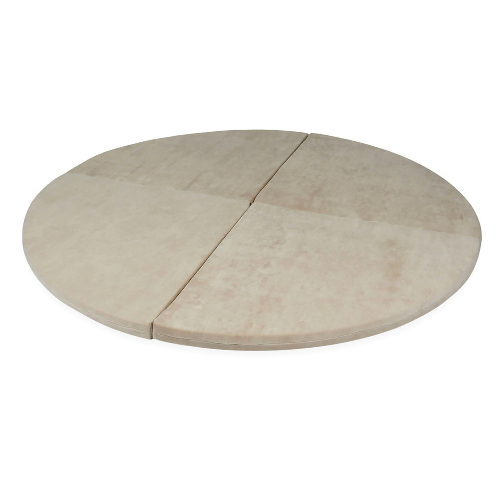 Moje. Speelmat Rond 160cm opvouwbaar - Soft Velvet Beige