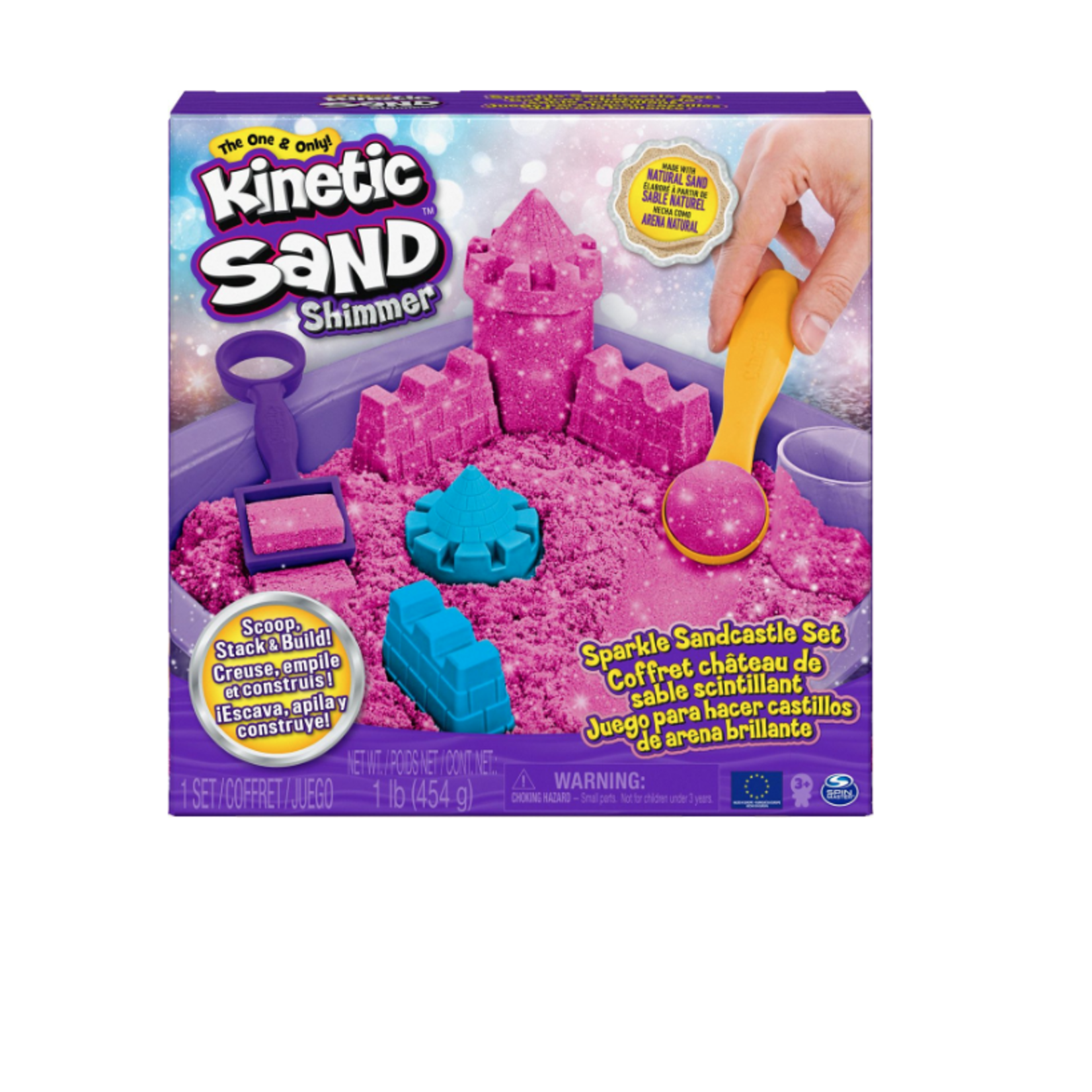 Kinetic Sand Sparkling Sandcastle Pink