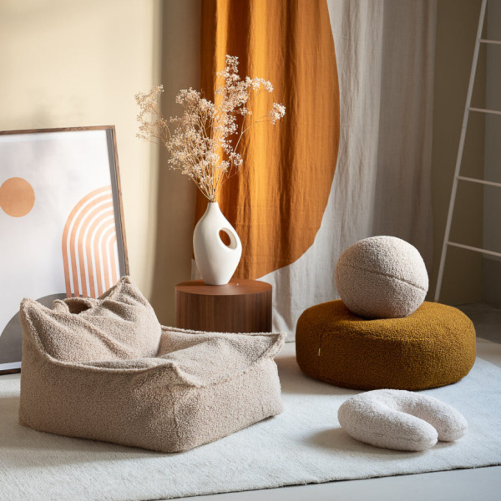 WIGIWAMA Beanbag Chair Teddy | Biscuit