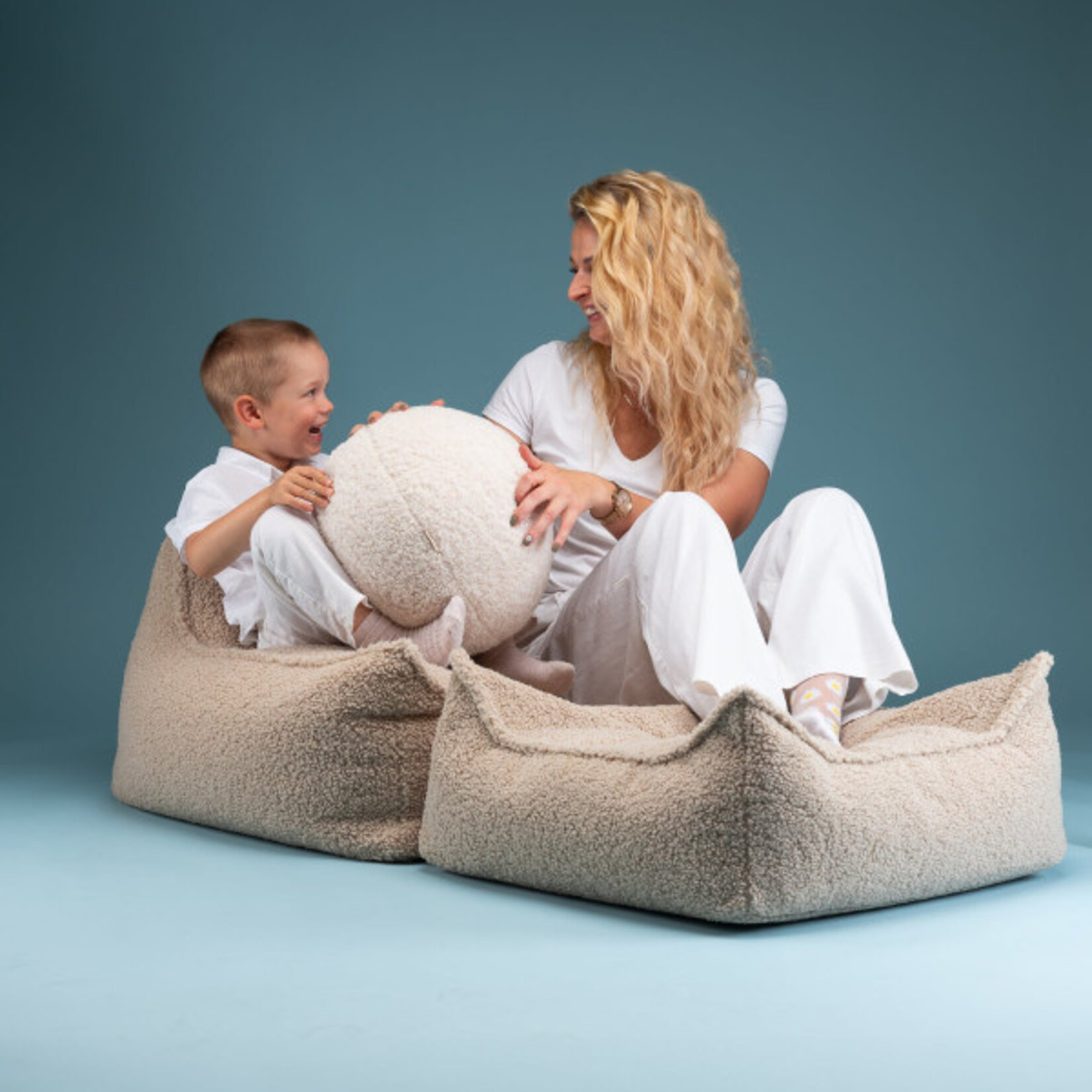 WIGIWAMA Beanbag Chair Teddy | Biscuit