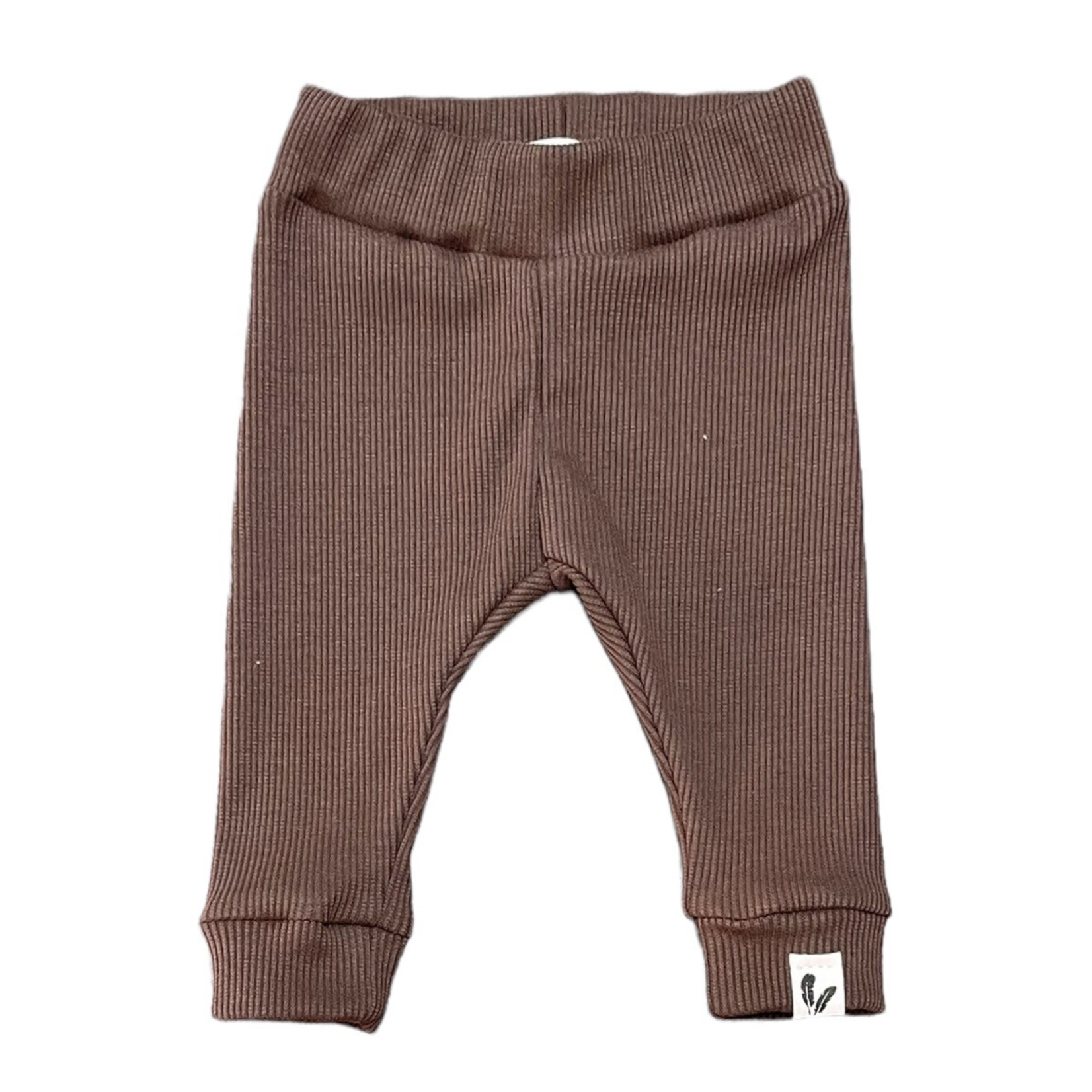 Feathers® Newborn broekje rib jersey mocha