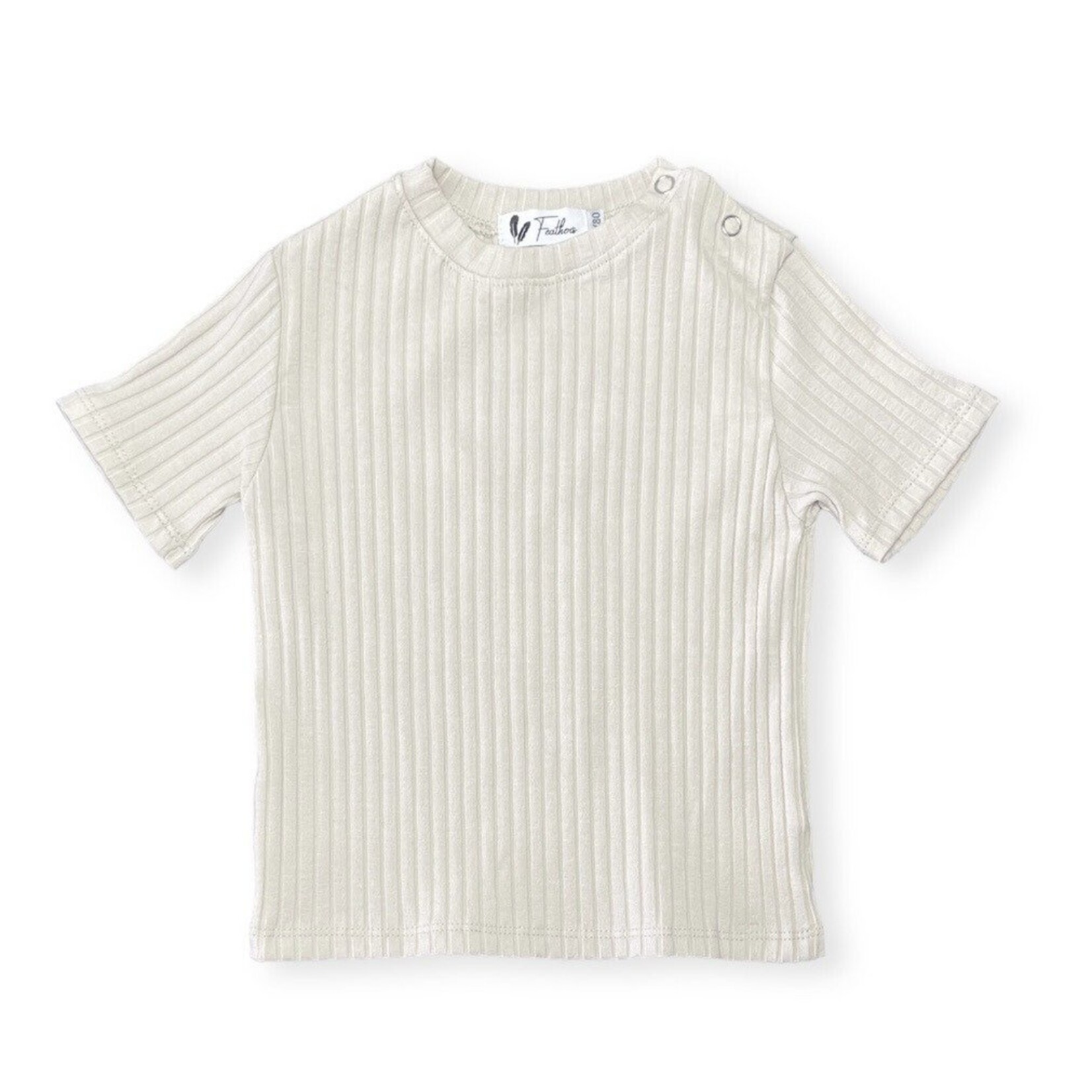 Feathers® Shirt wide rib jersey natural beige