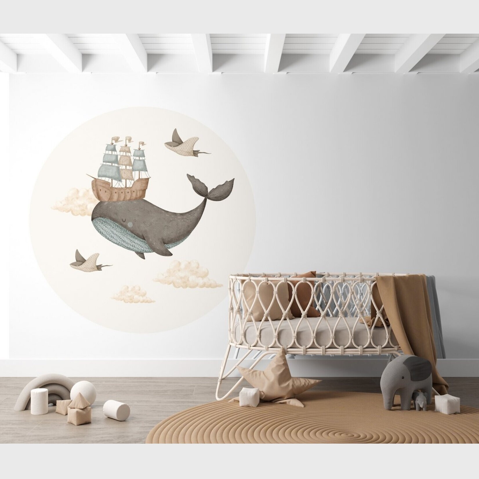ELLIE Studio Zelfklevende behangcirkel zeeleven | Memories of dreams #4