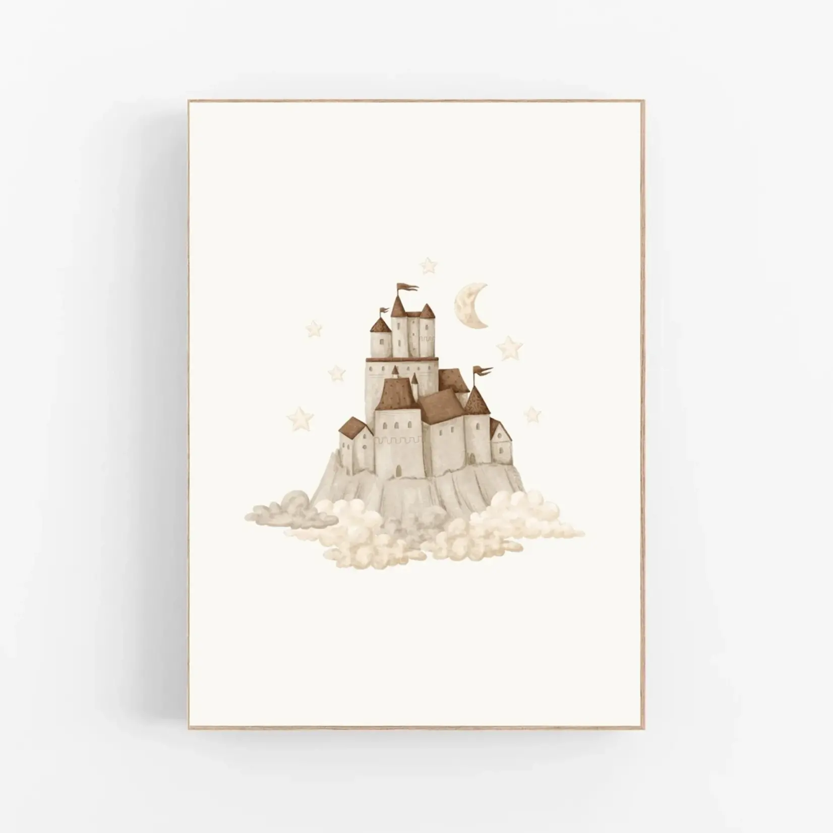 Set van 3 posters - Kastelen en Zeedieren set #3 | Memories of dreams - Kinderkamer poster - Babykamer poster - Wanddecoratie