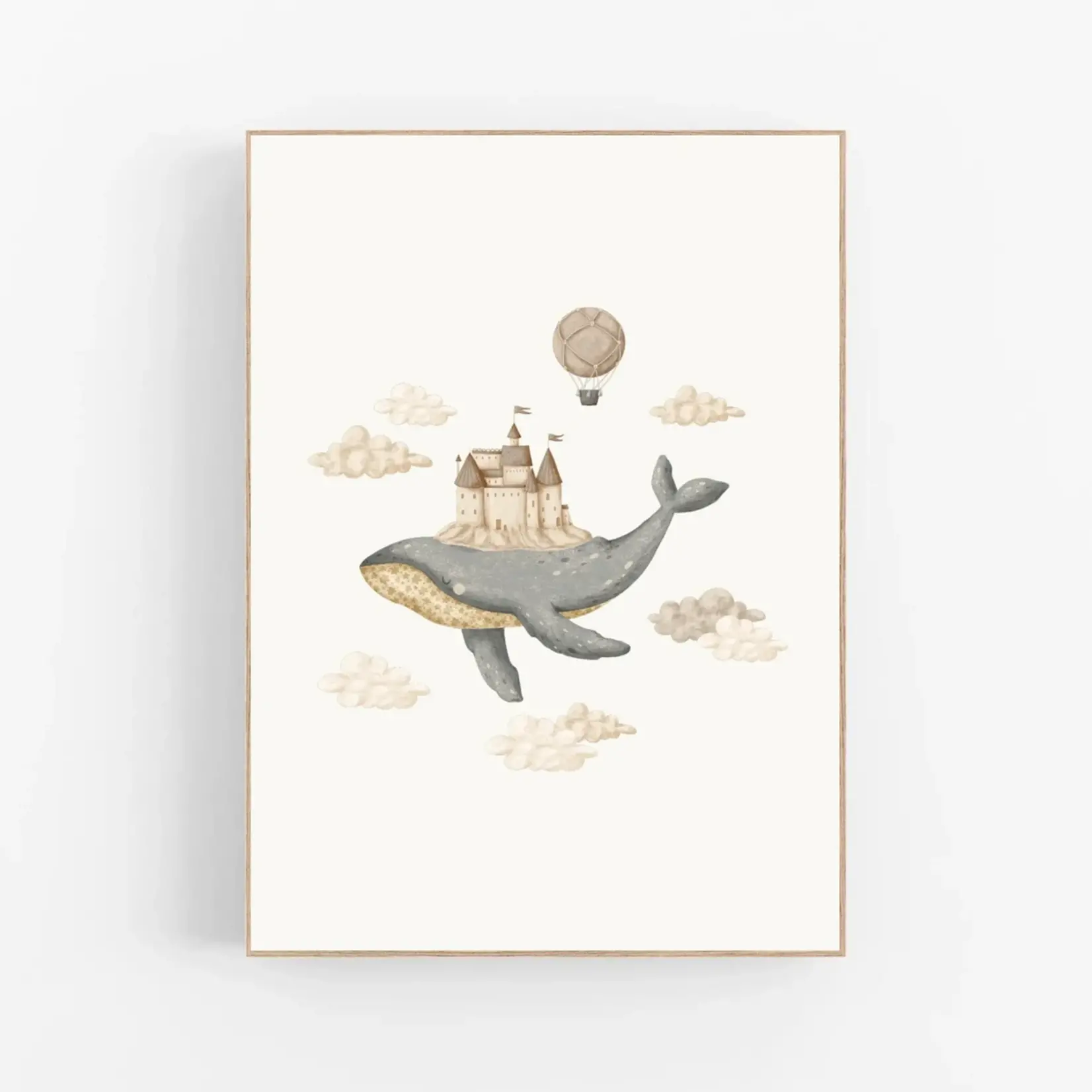 Set van 3 posters - Kastelen en Zeedieren set #3 | Memories of dreams - Kinderkamer poster - Babykamer poster - Wanddecoratie