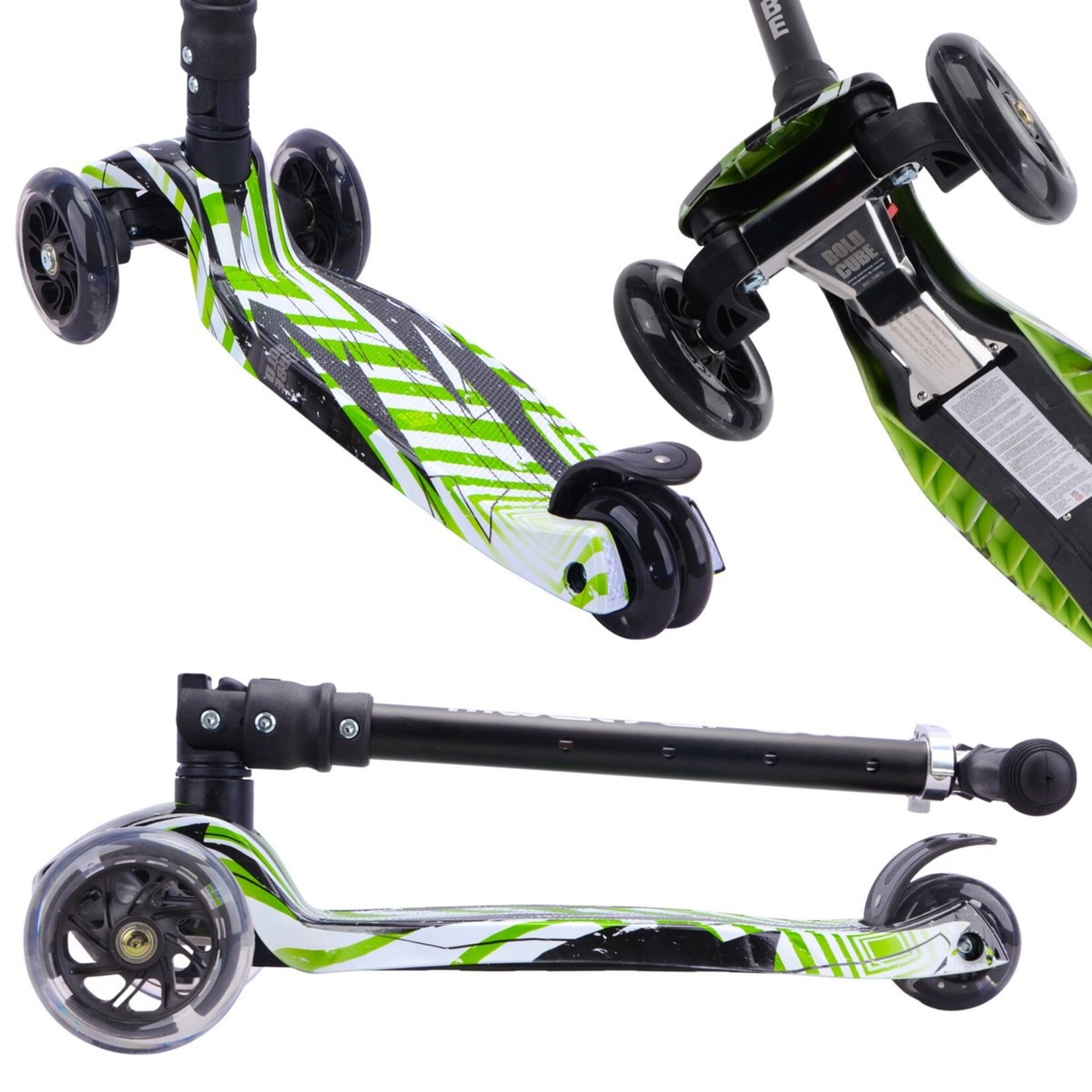 Boldcube 3 Wheels: Swift Green