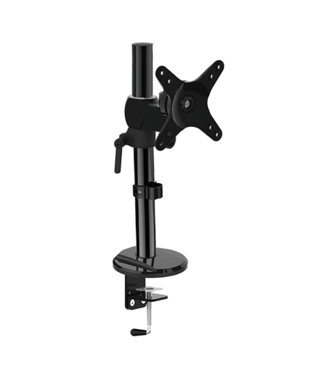 DQ Wall-Support Pardo Brazo para monitor y soporte para portátil en poste  Negro 