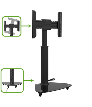  XTRARM Proton 100 Pie-TV Negro