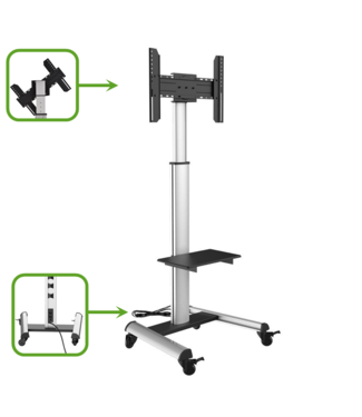  XTRARM Proton 500 Pie-TV aluminio