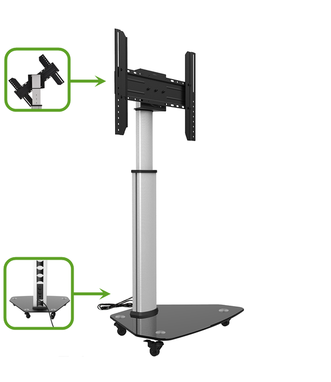 XTRARM Proton 100 Pie-TV aluminio