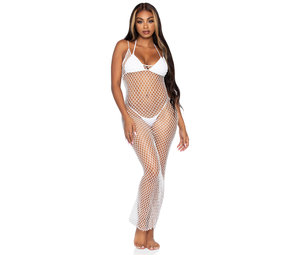 Leg Avenue Maxi Jurk Wit Leg Avenue Maxi Jurk Wit