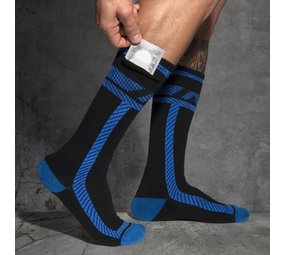 Addicted Fetish Lange Sokken Blauw Addicted Fetish Lange Sokken Blauw