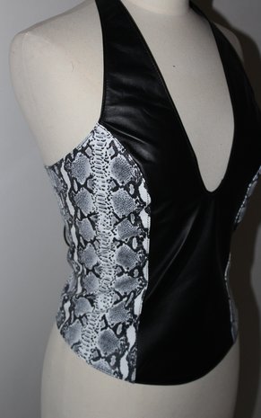 Bizonder Halter Top Leer