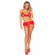 Leg Avenue 3 Delige Sexy Set Rood 81645 Leg Avenue 3 Delige Sexy Set Rood 81645
