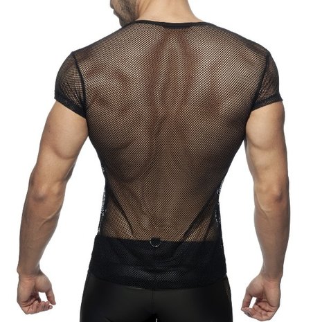 Addicted Mesh Mixed Shirt ADF123 zwart Addicted Mesh Mixed Shirt ADF123 zwart