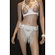 Bizonder Rok met losse Strassbanden Wit R196 Bizonder Rok met losse Strassbanden Wit R196