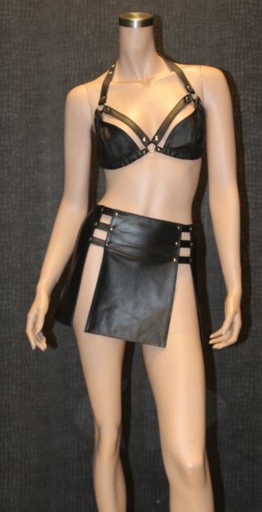 Bizonder Rok Leer Plain