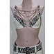 Bizonder BH Leer + Kettingen Zebra Bizonder BH Leer + Kettingen Zebra