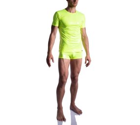 Manstore Casual T-Shirt M2180 Geel Manstore Casual T-Shirt M2180 Geel
