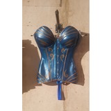 Lovely Latex by Brigitte More Corset Blauw Metallic Lovely Latex by Brigitte More Corset Blauw Metallic