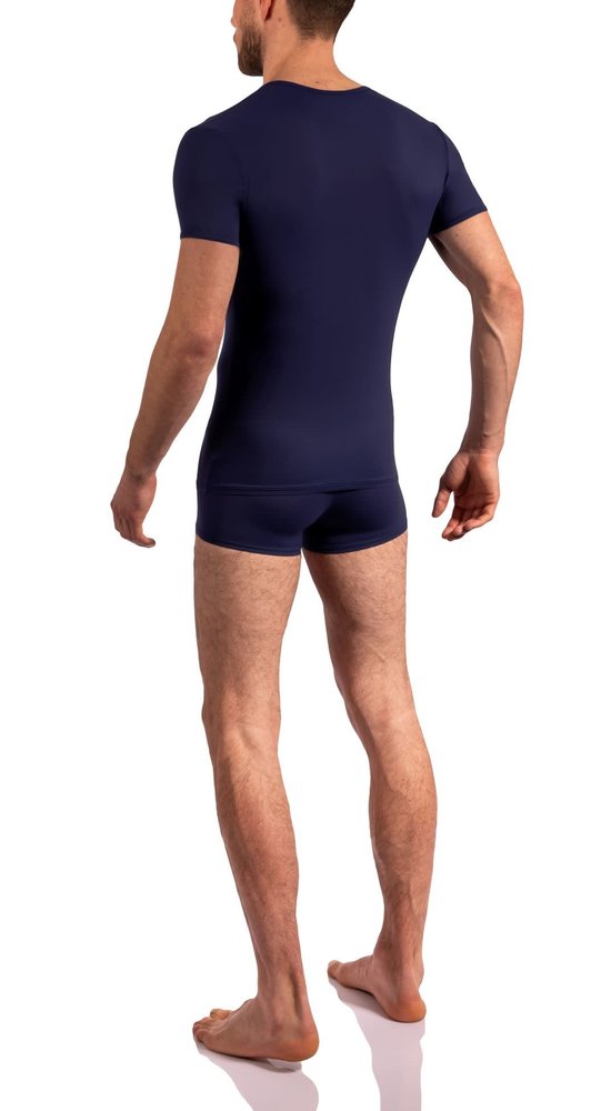 Olaf Benz V-Hals T-Shirt Blauw RED0965